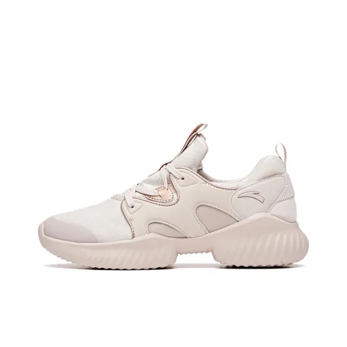 ANTA Training Shoes Women's Low Top Lotus Root Gray/Rose Gold