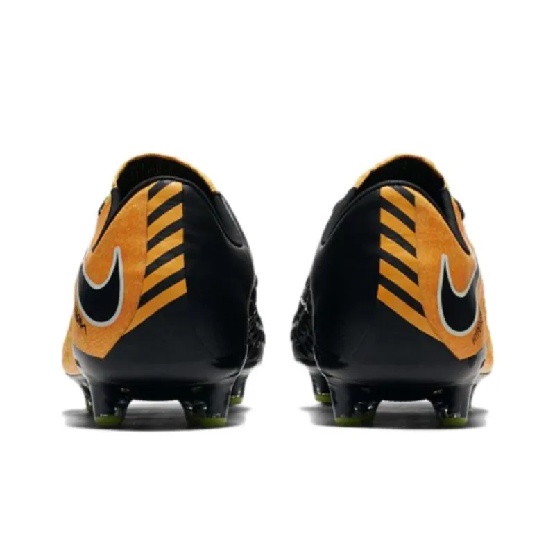 Nike Hypervenom Phantom 3 AG Rubber Short Studs Cushioning Anti-Slip And Wear-Resistant Soccer Shoes Men's Black Yellow-4