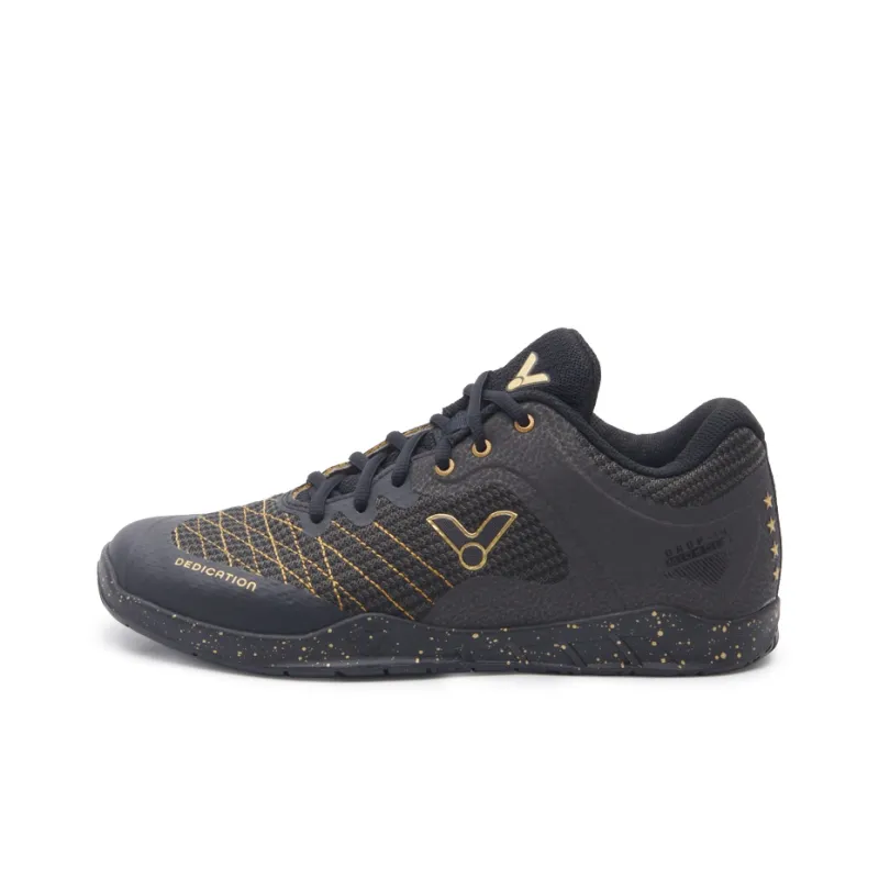 Victor Badminton Shoes Unisex Low Top Black/Gold-0
