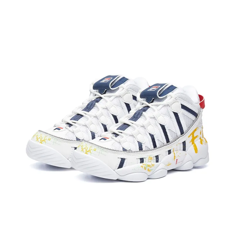 FILA FUSION Fila Spaghetti Classic White/Blue/Yellow Women's-2