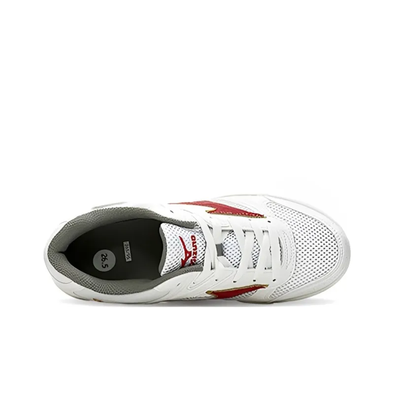 Mizuno Badminton Shoes Unisex Low Top White/Red-2
