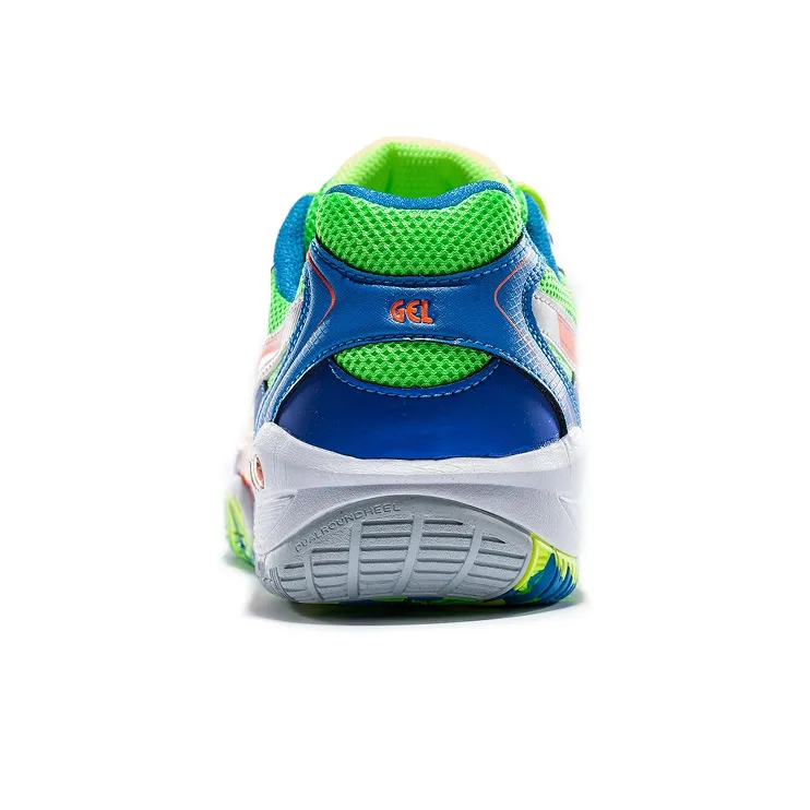 Asics Gel-Blade 4 Anti-Slip Wear-Resistant Low-Top Badminton Shoes Men's Blue Orange-3