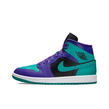 Jordan 1 Mid Black Grape Women's