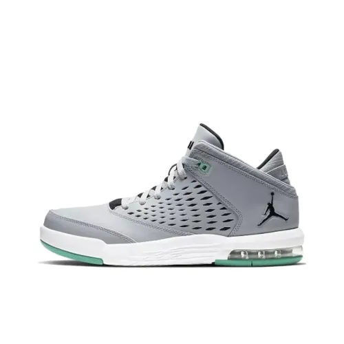 Jordan Flight Origin 4 Vintage Basketball Shoes Men Mid-Top Gray/Green