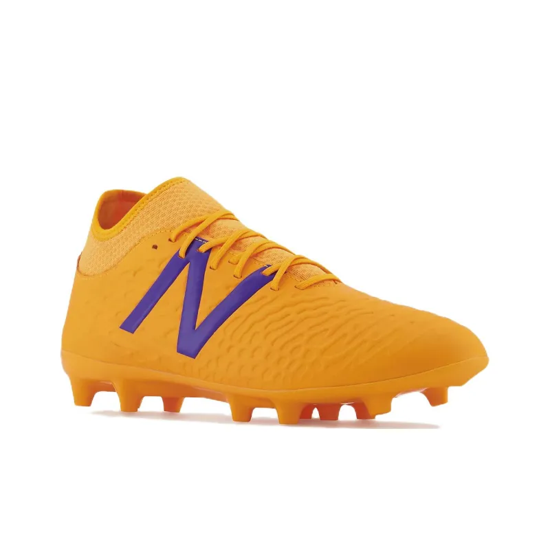 New Balance FG Rubber Long Studs Natural Ground Non slip Lightweight Soccer Shoes Orange-3