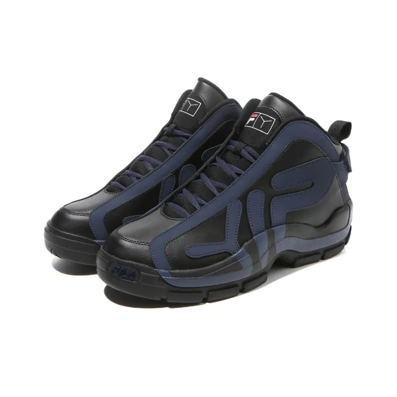 Y/project X FILA Grant Hill 2 Vintage Basketball Shoes Unisex High Top Black/Blue-2