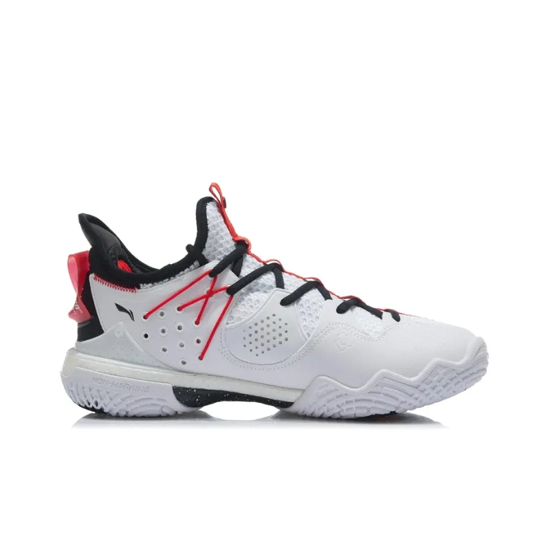 LINING Badminton Shoes Unisex Low Top Black/Standard White-1