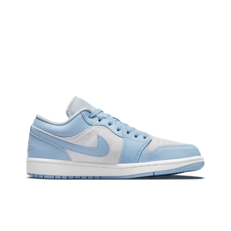 Jordan 1 Low Football Grey Aluminum Women's-1