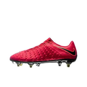 Nike SG Metal Long Studs Cushioning Anti Slip And Wear Resistant Soccer Shoes Men's Red Black