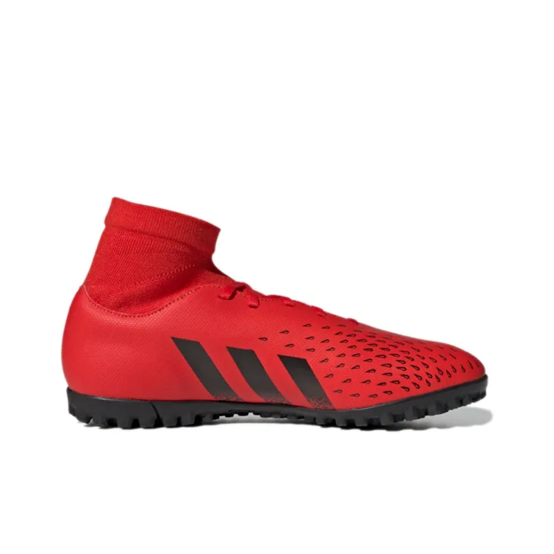 Adidas Predator Freak .4 Wear-Resistant Soccer Shoes Men's Red Black-1