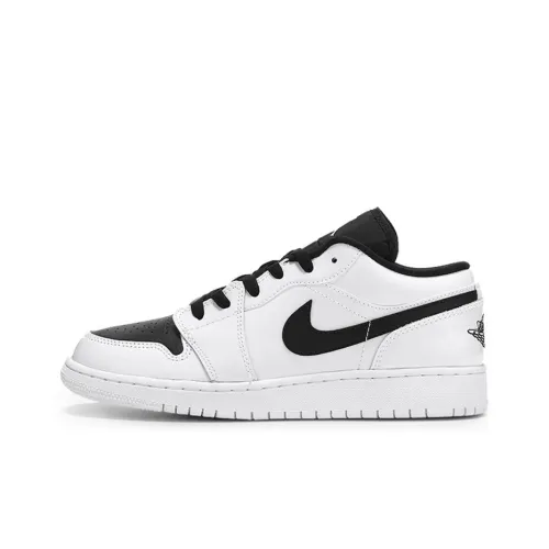 Jordan 1 Retro Low GS White Black