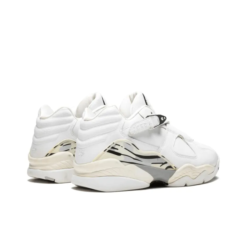 Jordan 8 Retro Low White Metallic Silver-4