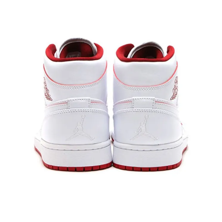 Jordan 1 Retro Mid White Gym Red Black-2