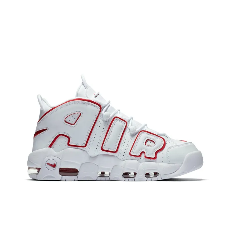 Nike Air More Uptempo White Varsity Red Outline-1