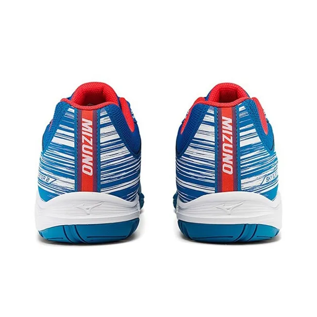 Mizuno Blast Badminton Shoes Unisex Low Top Blue/White-3