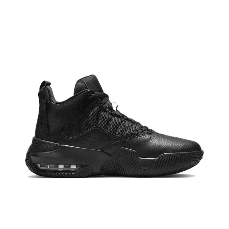 Jordan Stay Loyal Mid-Top Vintage Basketball Shoes GS Black-1