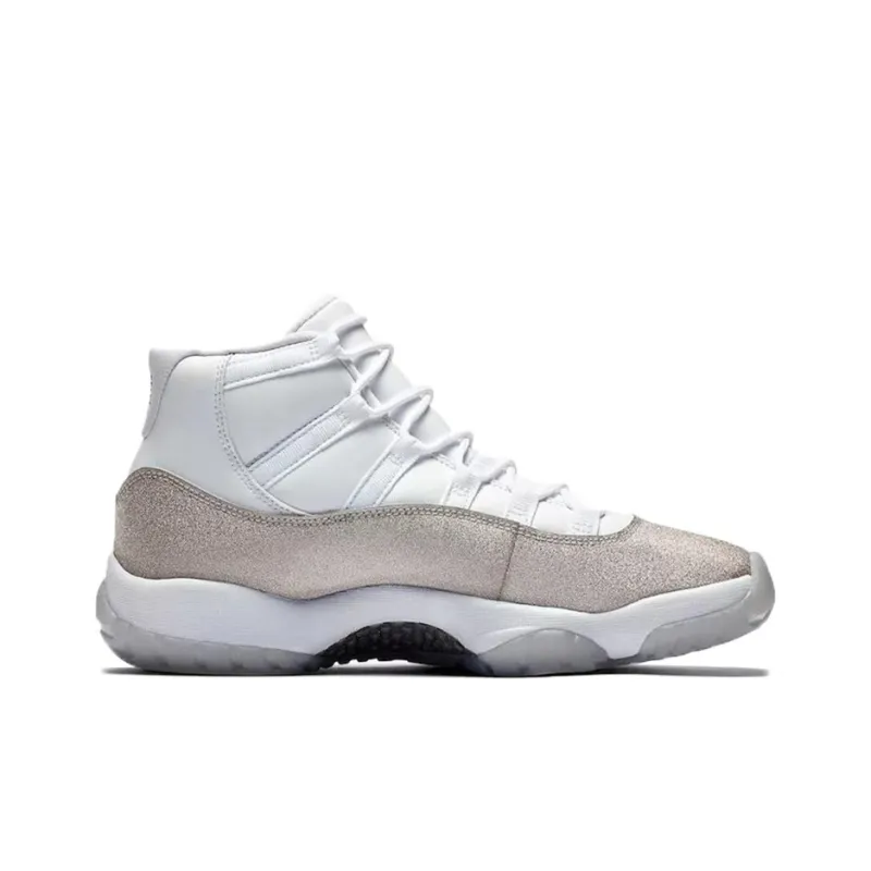 Jordan 11 Retro White Metallic Silver Women's-1