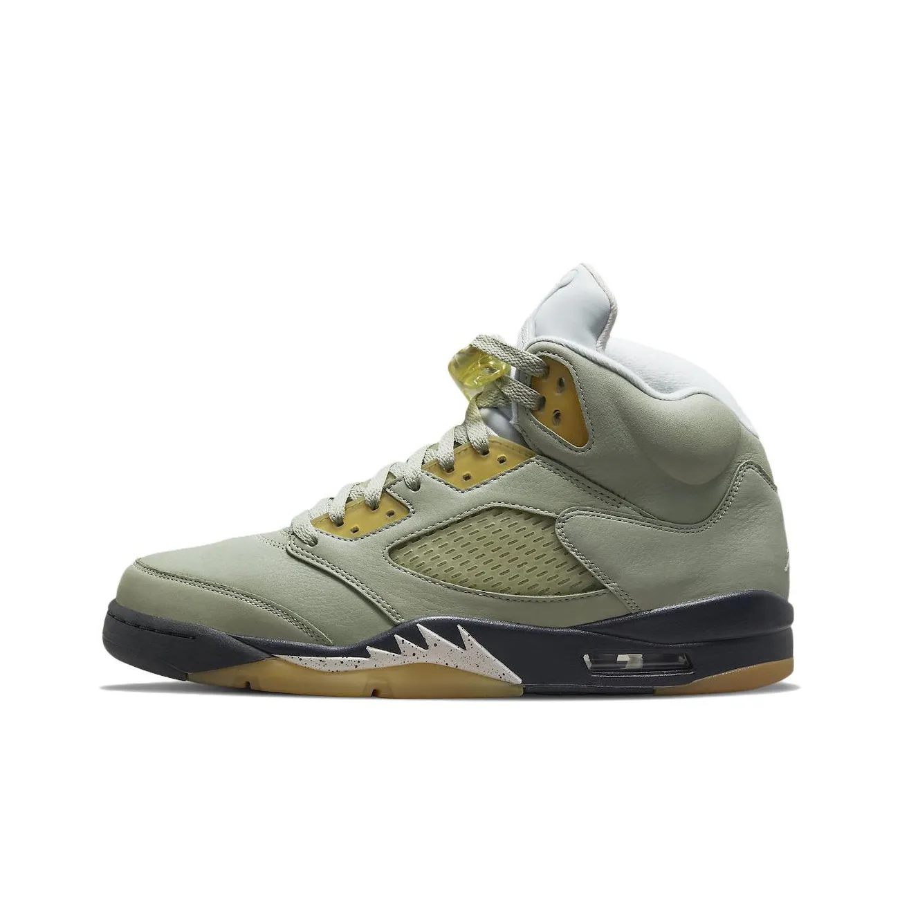 Jordan Air Jordan 5 Vintage Basketball Shoes Men Mid Top Green/White/Black