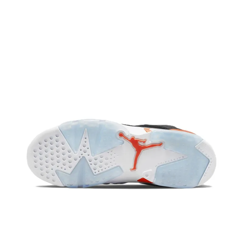Jordan Flight Club 91 Cushioning Anti-Slip And Wear-Resistant Mid-Top Vintage Basketball Shoes GS Black Blue Orange-5