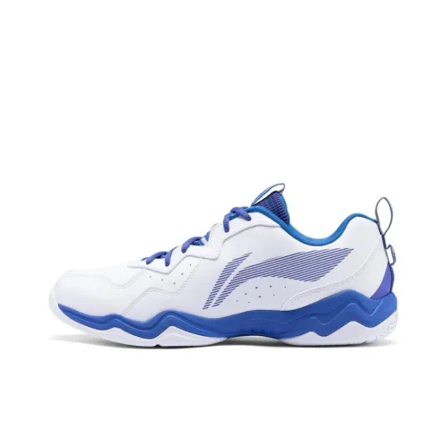 LINING CS6 Badminton Shoes Unisex Low-Top White/Blue