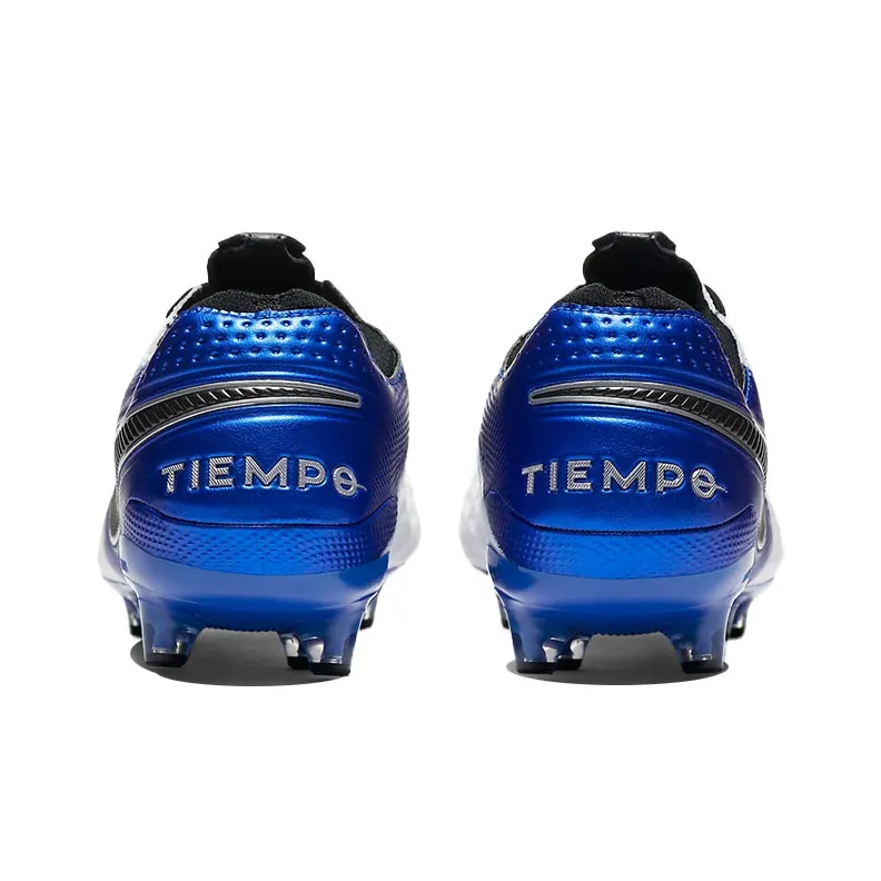 Nike Tiempo Legend 8 Elite AG Pro Low Top Soccer Shoes White/Blue-4