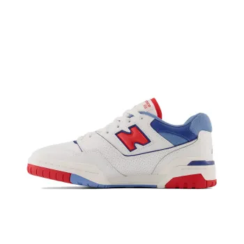 New Balance 550 White True Red Atlantic Blue