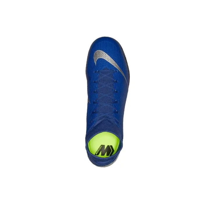 Nike Mercurial Superfly 6 Soccer Shoes Men Mid Top Blue/Silver-3
