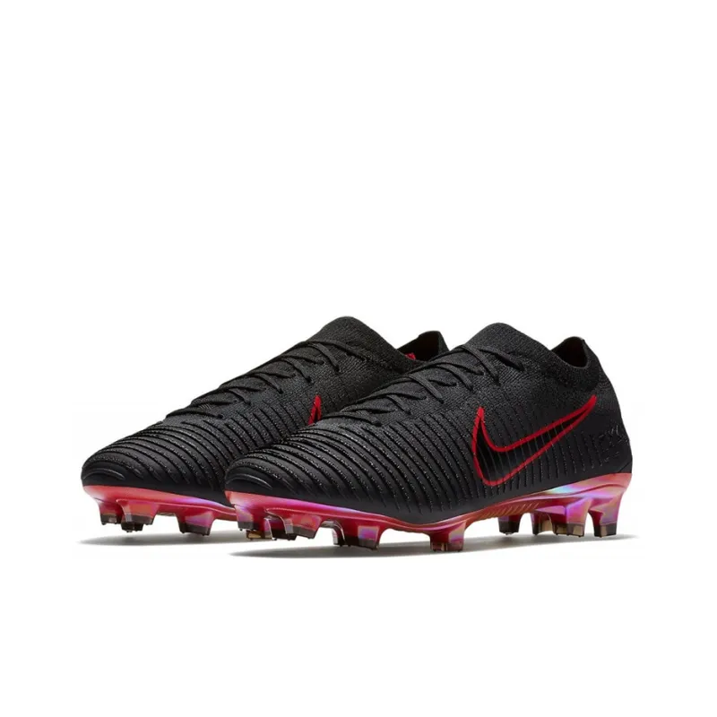 Nike Mercurial Vapor Flyknit Ultra Fg Black Red-2