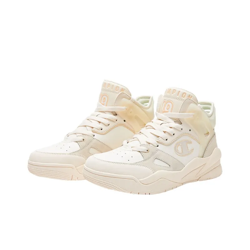 Champion Champ Hoop Mid Mid-Top Vintage Basketball Shoes Women's Hawaiian Fruit Yellow-1