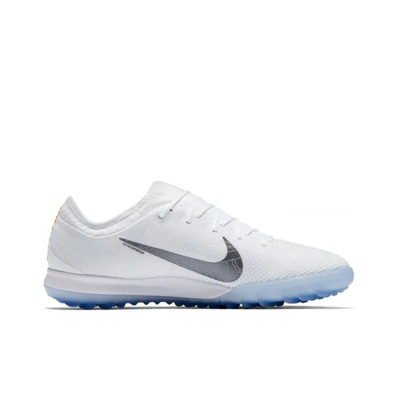 Nike Mercurial Vapor 12 TF Rubber Broken Studs Cushioning Anti-Slip And Wear-Resistant Grass Soccer Shoes Men's White-1