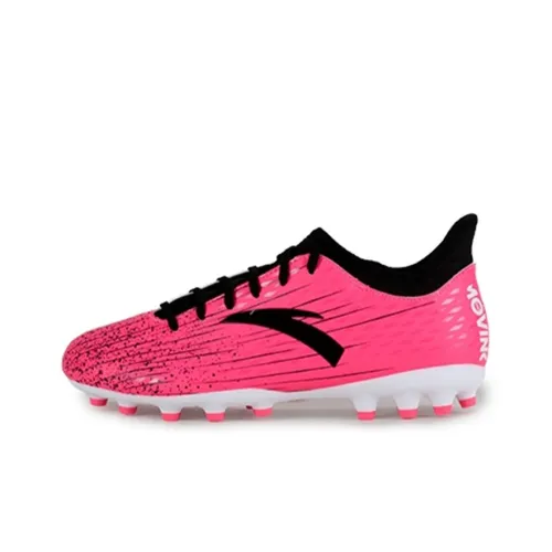 ANTA Soccer Shoes Men Low-Top Fluorescent Digital Pink