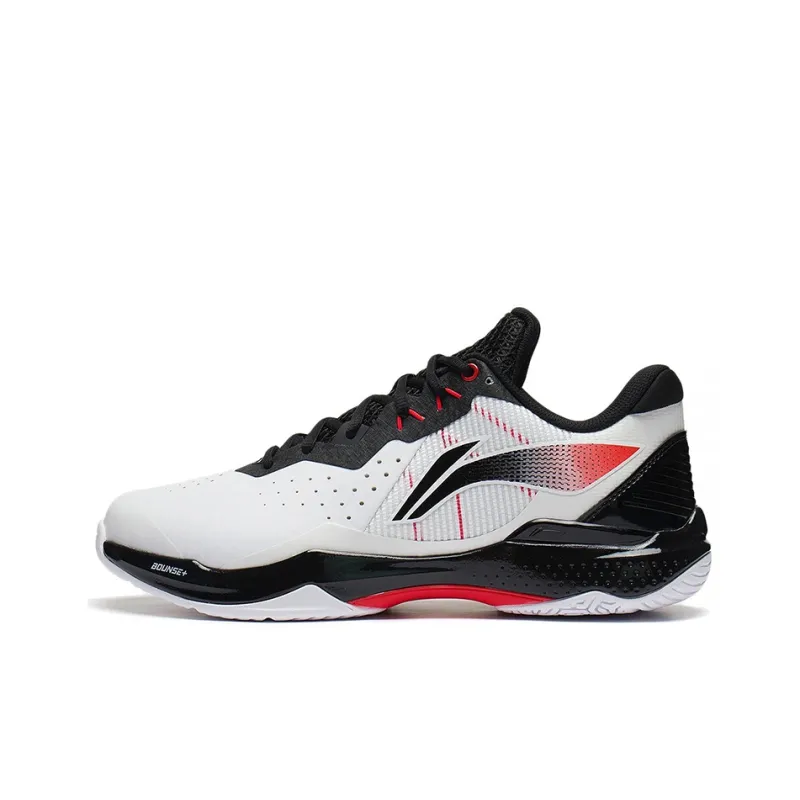 LINING Badminton Shoes Unisex Low Top Standard White/Black-0