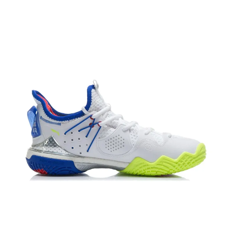 LiNing Battle Halberd 3 Slip-Resistant Breathable Low-Top Badminton Shoes Unisex Standard White-1