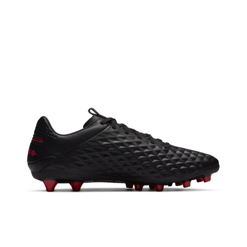 Nike Tiempo Legend 8 PRO Artificial Ground Cushioning Anti-Slip And Wear-Resistant Soccer Shoes Black Red-1