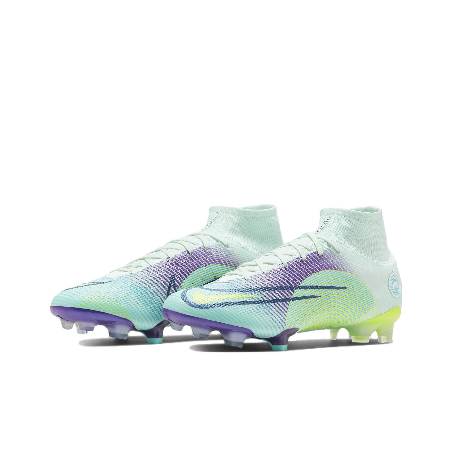 Nike mercurial purple green on sale