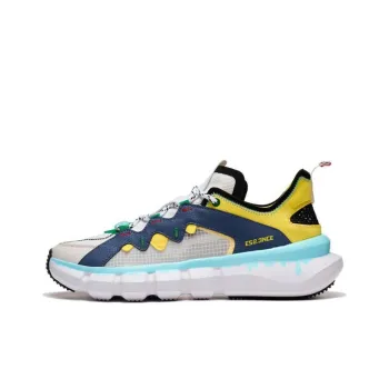 LiNing Essence 2.3 Essence Anti Slip Wear Resistant Low Top Vintage Basketball Shoes Men's White Blue Yellow