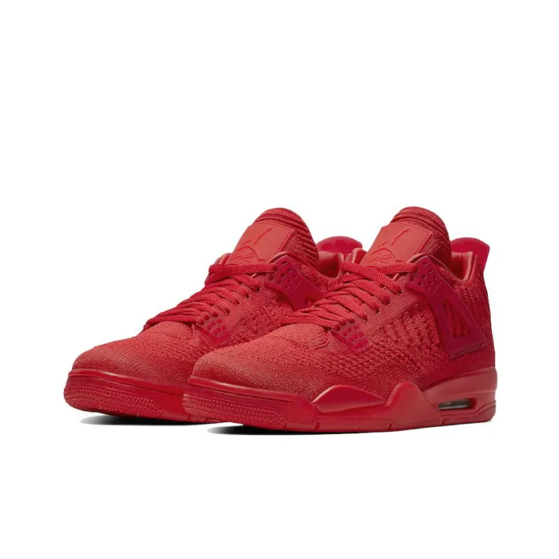 JORDAN 4 Retro Flyknit Red-2