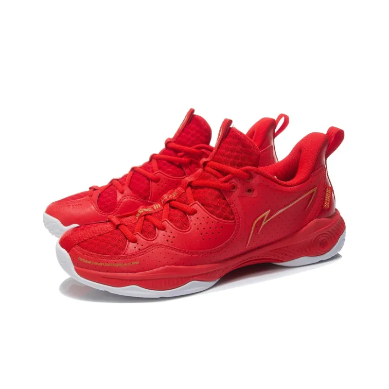 LiNing Halberd III LITE Low-Top Casual Badminton Shoes Flame Red-2