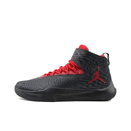 Jordan Fly Unlimited Vintage Basketball Shoes Men High-Top Black/Red