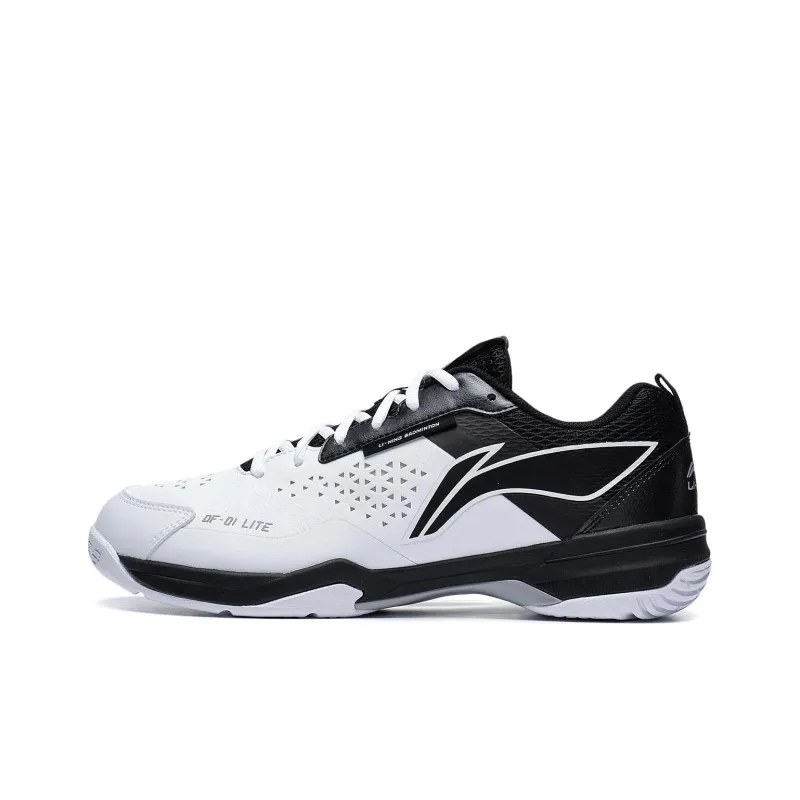 LiNing Blade LITE Blade Lite Cushioned Slip Resistant Abrasion Resistant Low Top Badminton Shoes Unisex White Black-0