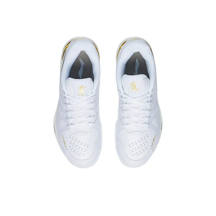 LiNing Cloud Thunder ZN Badminton Shoes Unisex White Gold-3