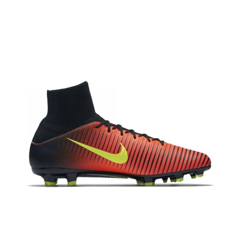 Nike Mercurial Superfly 5 Soccer Shoes Men High Top Orange/Black-1