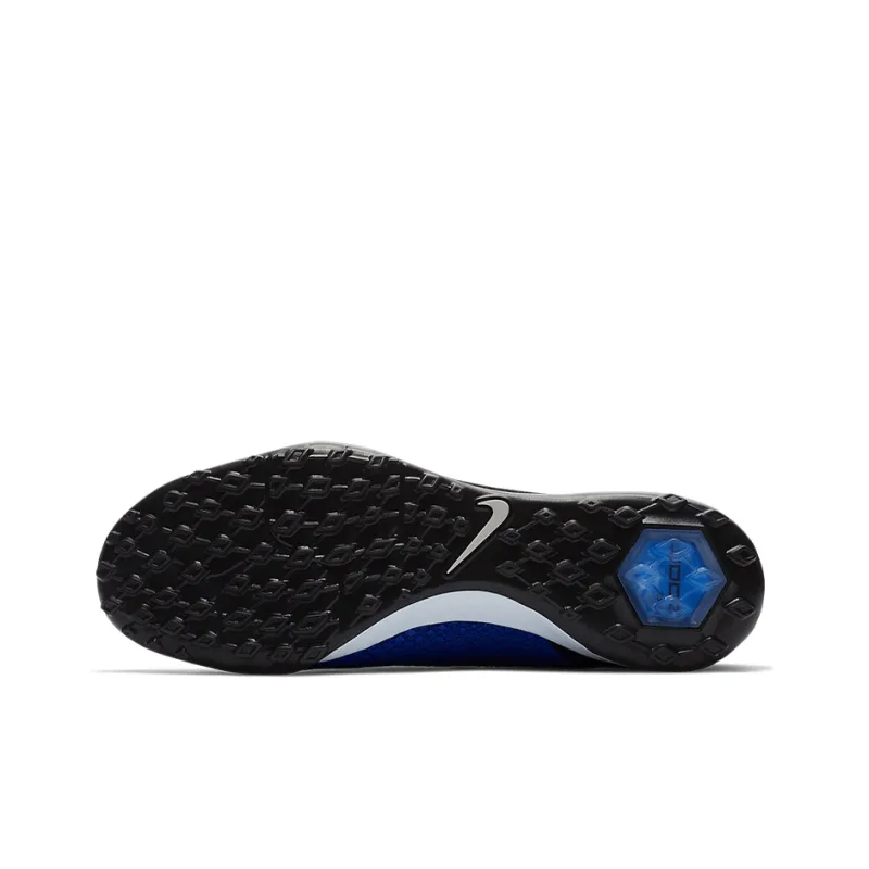 Nike Zoom Hypervenom PhantomX III TF Rubber Broken Studs Anti-Slip Wear-Resistant Soccer Shoes Men's Black Blue-5