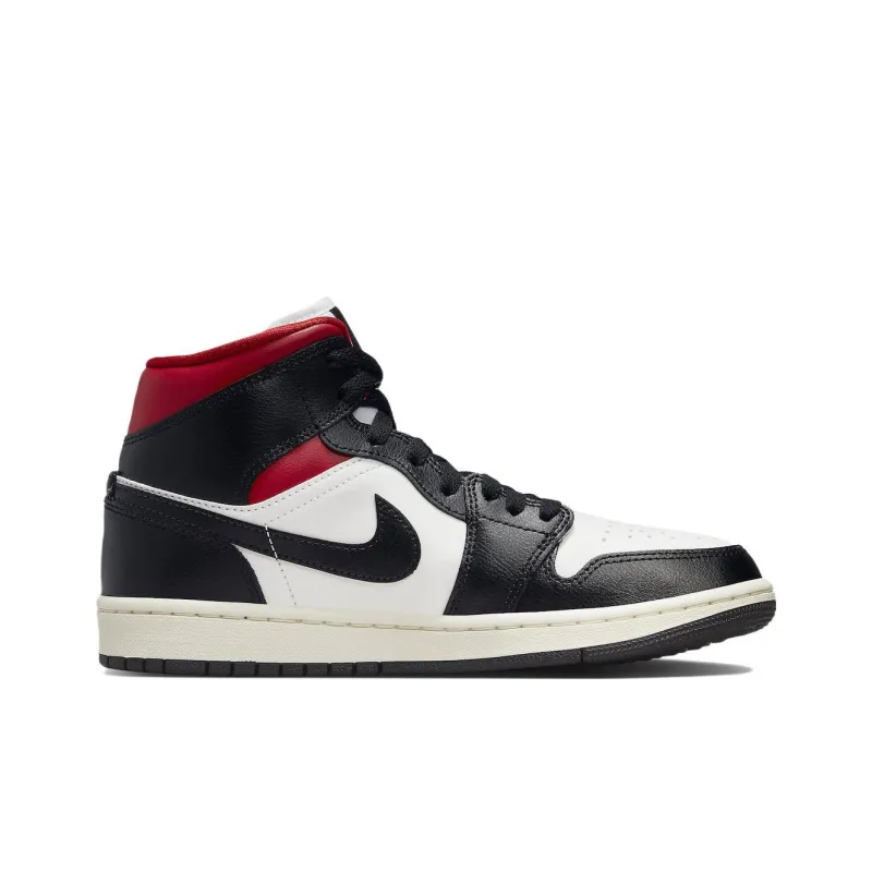 Jordan 1 Mid Gym Red Panda Women's-1