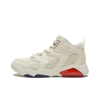 361° Cushioned Slip Resistant Mid Top Vintage Basketball Shoes Women's Cream