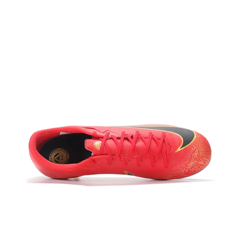 Nike Vapor 12 Academy CR7 AG R 'Red Gold Black'-2