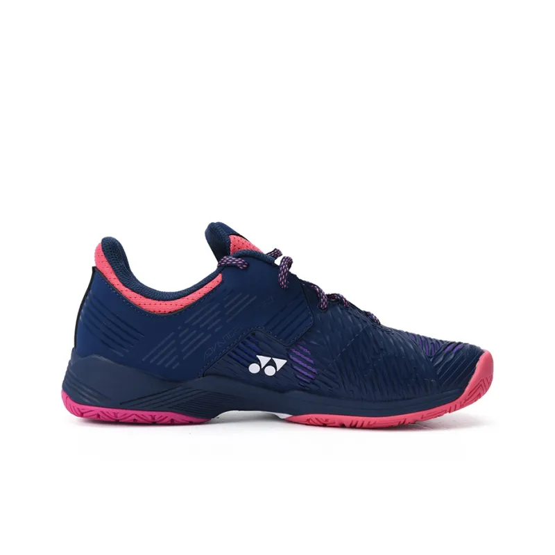 YONEX Badminton Shoes Women's Low Top Pink/Dark Blue-1