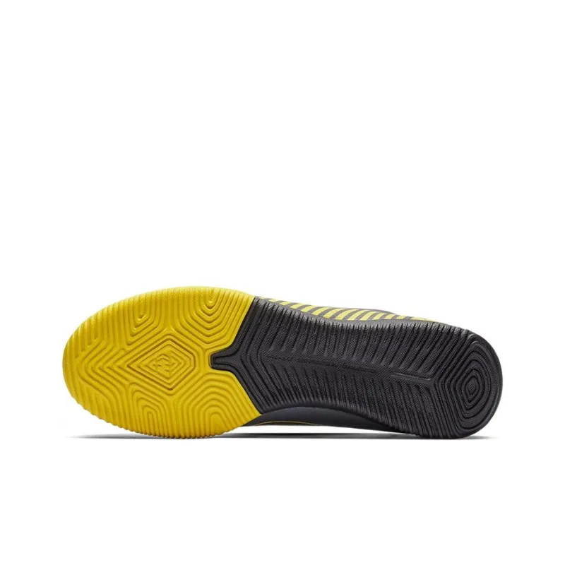 Nike Mercurial Vapor 12 IC/IN Indoor Cushioning Anti-Slip And Wear-Resistant Soccer Shoes Men's Gray Yellow-4