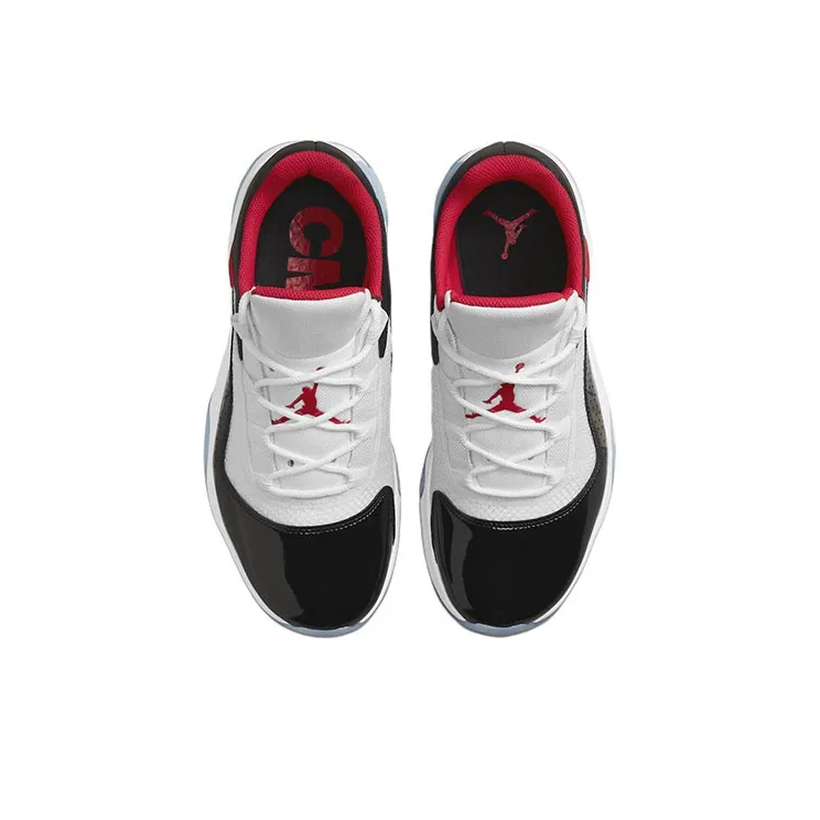 Jordan 11 Cmft Low White University Red Black-3