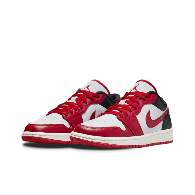 Air Jordan 1 Low 'White Gym Red' Women's-2